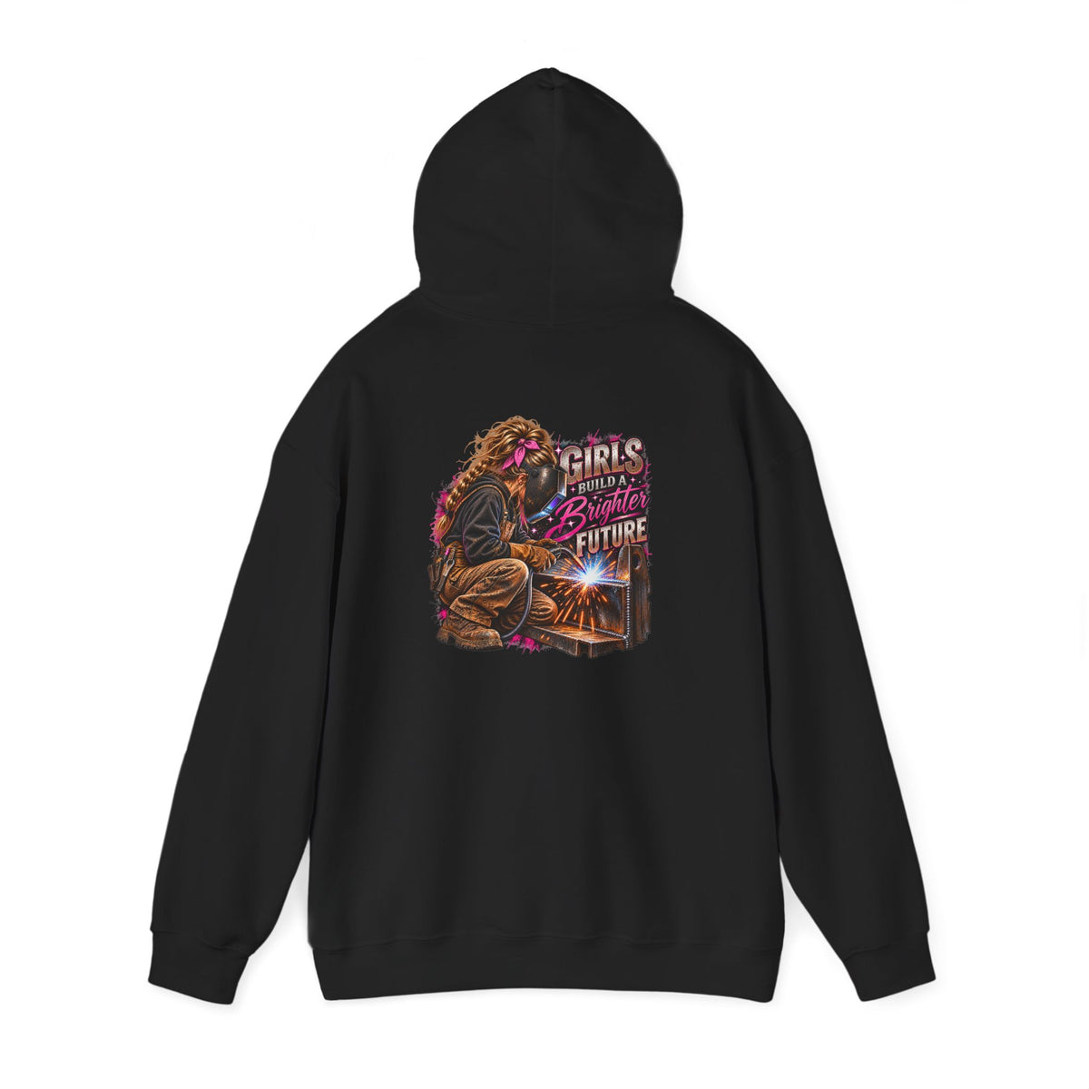 Girls Who Build the Future Inspirational Hoodie